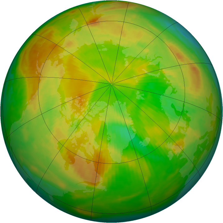 Arctic ozone map for 19 May 2000